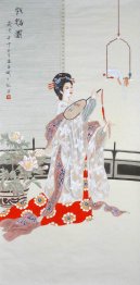 Mooie Dame - Chinees schilderij Mooie Dame - Chinees schilderij