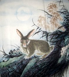 Rabbit - Peinture chinoise