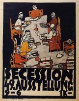 affiche de l'exposition de la Sécession viennoise 49e meurent Fr