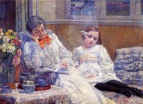 Madame Theo Van Rysselberghe y su hija 1899