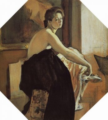 Portret van Jelena Oliv\'S 1905