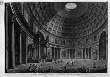 Interior View Of The Pantheon Disebut Umumnya Sebagai The Rotund