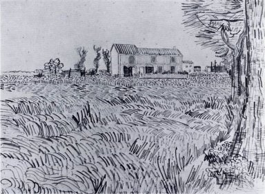 Cortijo en un campo de trigo 1888