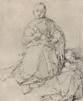 study sheet with mary and child