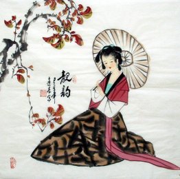 Beautiful lady - Chinese Painting