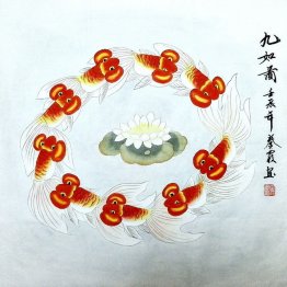 Fish&Lotus - Chinese Painting