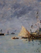 Trouville Der Jettys High Tide 1897