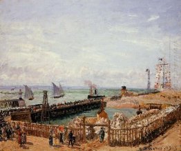 the jetty le havre high tide morning sun 1903