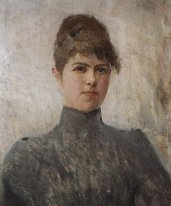 Portret van Actrice M Ya Van Zandt In Een Huwelijk Cherinova 188