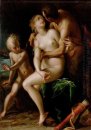 Venus, Cupido en een sater