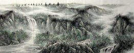 Waterfall - Chinese Painting