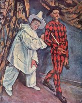 Pierrot And Harlequin Mardi Gras 1888