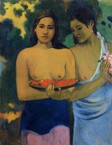 dos mujeres de Tahitian 1899