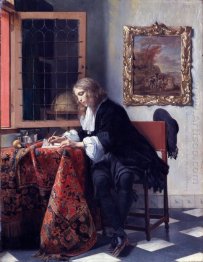 Man Writing a Letter