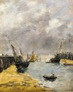 De Aanlegsteigers Laagwater Trouville 1896