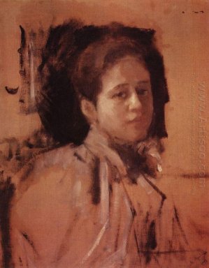 Porträt von Liudmila Mamontova 1894