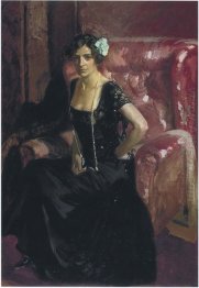 Clotilde In An Evening Dress 1910