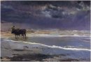 Jour gris sur Valencia Beach 1901