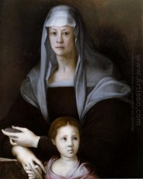 Portrait Of Maria Salviati With Giulia De Medici