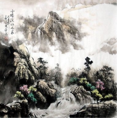 Montañas y agua - la pintura china