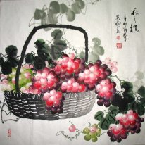 Raisins - Peinture chinoise