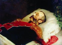 Kaiser Alexander II. auf dem Sterbebett 1881