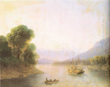 Река Риони Грузия 1880
