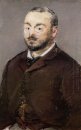 Portret van de componist emmanual chabrier