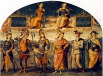 Fortitude And Temperance With Six Antique Heroes