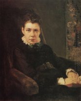 Retrato de D Khrushcheva artista S Sister 1874