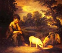 Girl With Pigs 1782