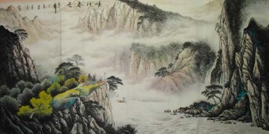 Bergen en water - Chinees schilderij