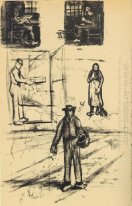 Woman Near A Window Twice Man With Winnow Sower And Woman With B