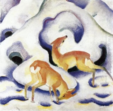 Rådjur i snö 1911
