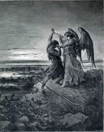 Jacob Wrestling With The Angel 1866