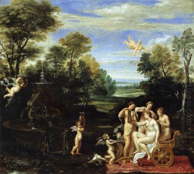 Landschap met het toilet van venus 1609