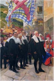 Navarre The Town Council Of Roncal 1914