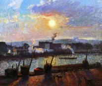 sunset rouen 1898