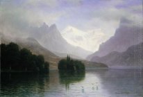 scène de montagne 1880