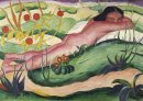 Berbohong Nude In The Flowers 1910