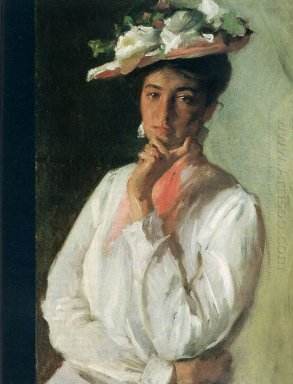 Femme dans le blanc