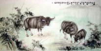 Cow - Lukisan Cina