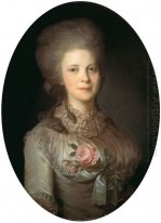 Portret van Varvara Nikolaevna Surovceva