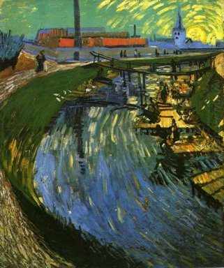 Die Roubine Du Roi-Kanal Mit Wäscherinnen 1888