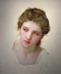 Head Study Of Female Face Blonde 1898