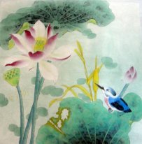 Lotus Chinees schilderij