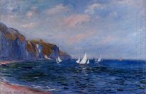 Scogliere e barche a vela A Pourville 1882