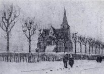 The Church In Nuenen In Winter 1883