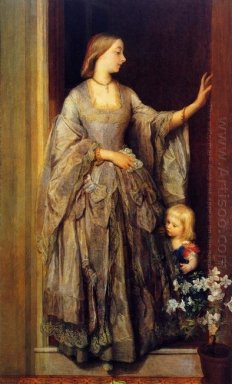 Lady Margaret Beaumont en haar dochter 1862