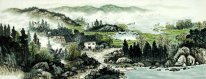 A small village - Chinese Painting